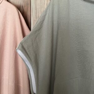 ⚪︎新作⚪︎よもぎ蒸し・ハーブセラピー専用マント ２Way袖＆フード付き。上品ナチュラルなコットンリネン(２色)
